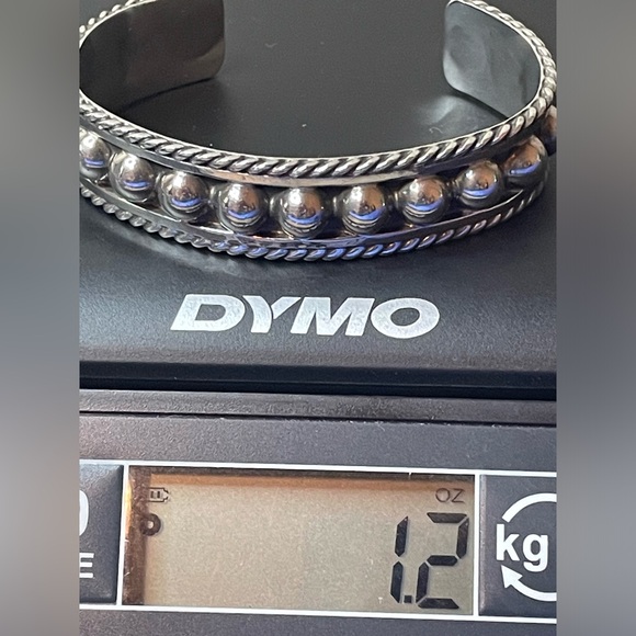 Sterling Silver Cuff Bracelet (.925 Mexico TR-24) - Picture 12 of 12